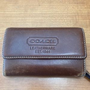 Coach wallet with fob